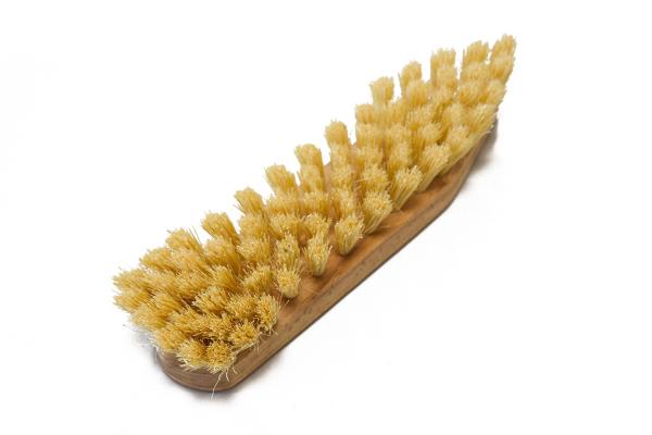 Scheuerbürste Abverkauf (rund-spitz mit Deckel / Fibre) ist von der unteren Seite auszusehen.